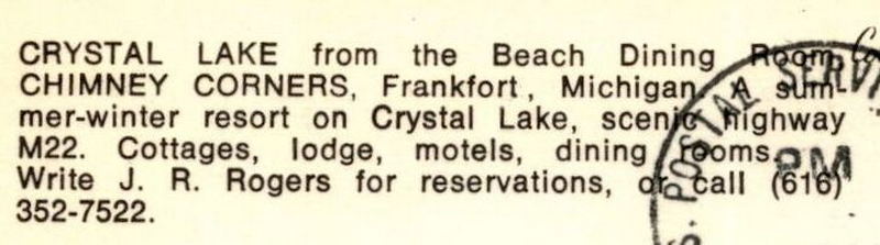 Chimney Corners Resort - Vintage Postcard (newer photo)